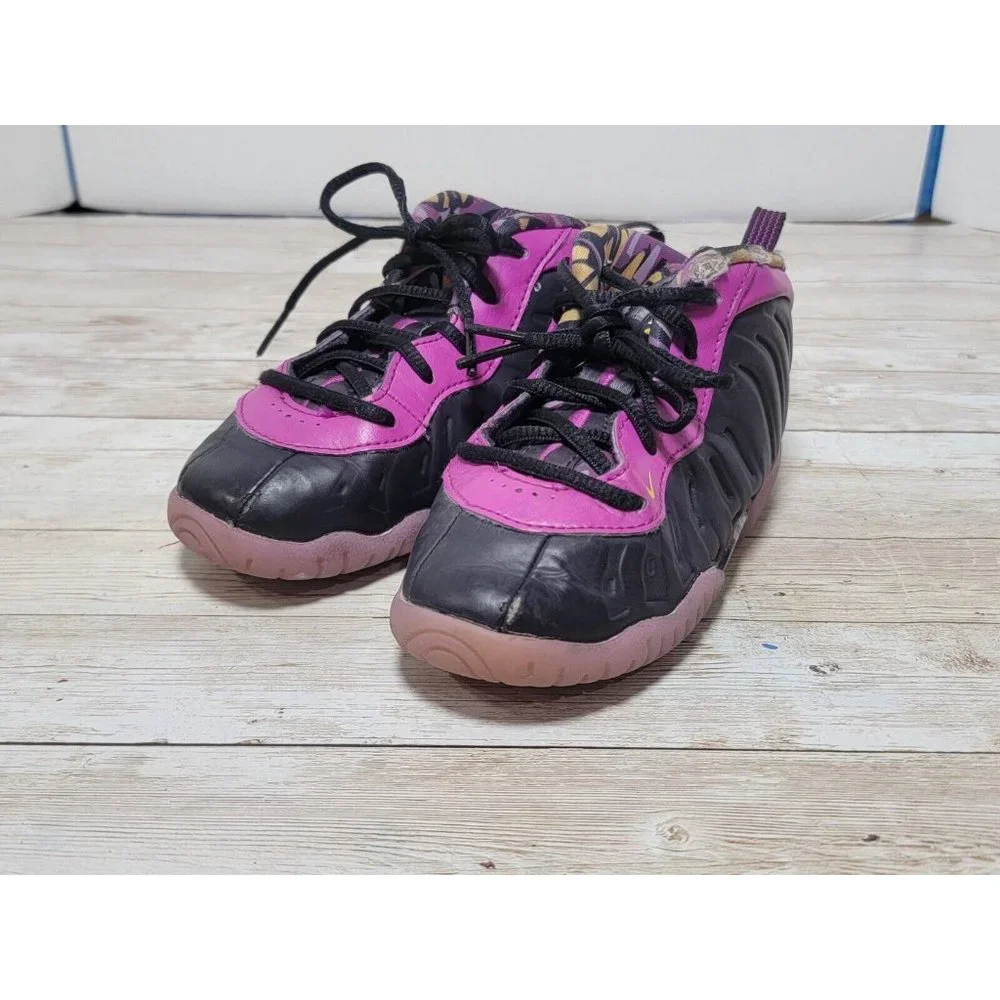 Nike Little Posite One Cave‎ Purple Toddler 8C Toddler Black DQ6210-500